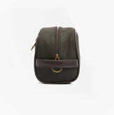 Barbour WAXED Mens Washbag Olive/Beacon
