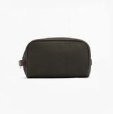 Barbour WAXED Mens Washbag Olive/Beacon