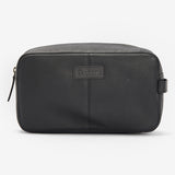 Barbour HIGHGATE LEATHER Mens Wash Bag Black