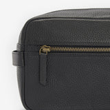 Barbour HIGHGATE LEATHER Mens Wash Bag Black