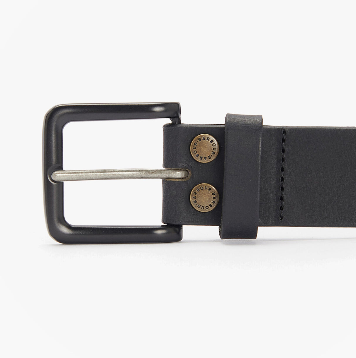 Barbour DOUBLE RIVET BELT Mens Black