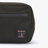 Barbour FIELD CANVAS HANGING Mens Washbag Olive/Black