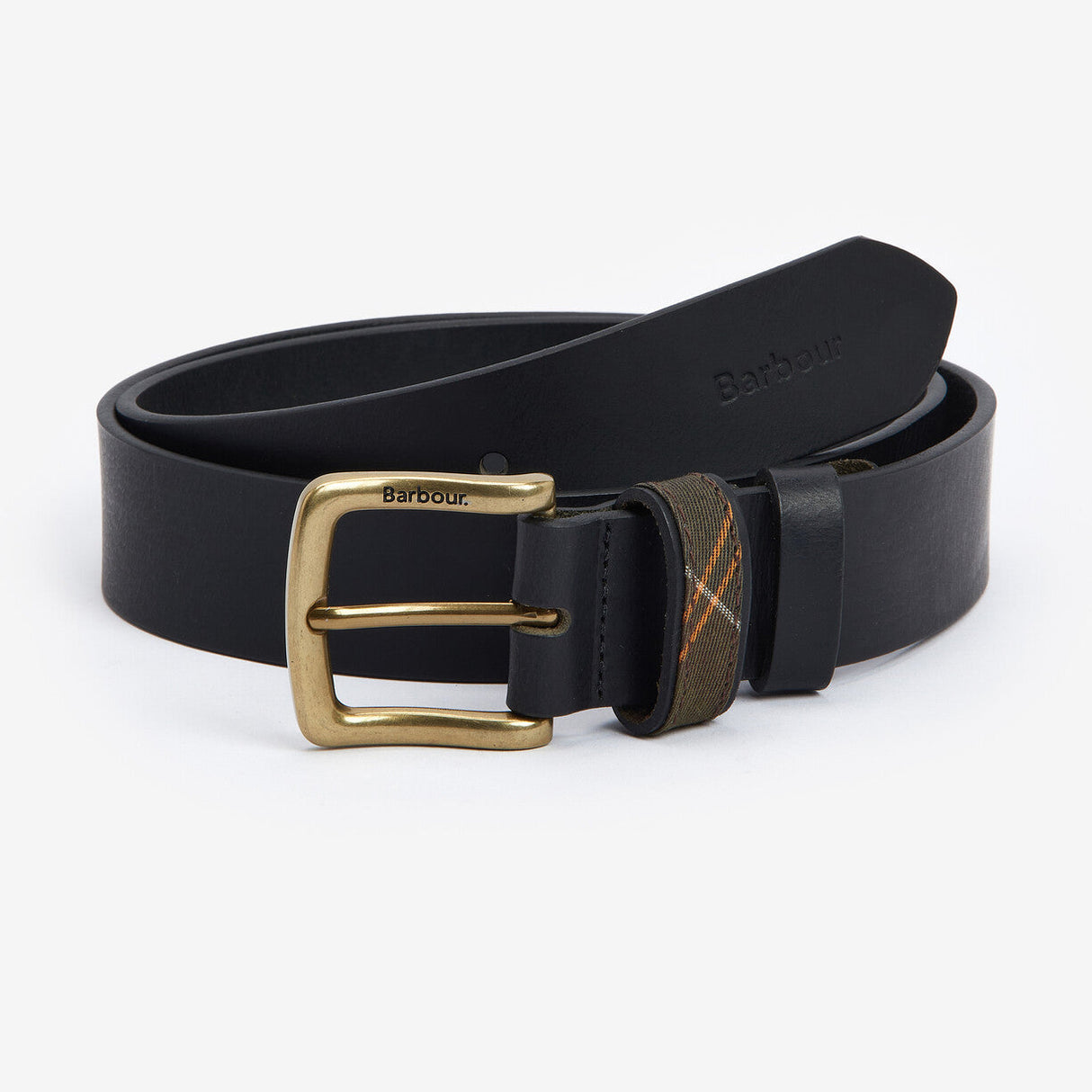 Barbour ESK Mens Leather Belt Black