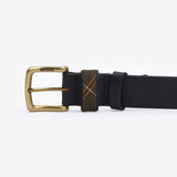 Barbour ESK Mens Leather Belt Black