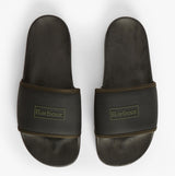 Barbour CRESSWELL Mens Sliders Black