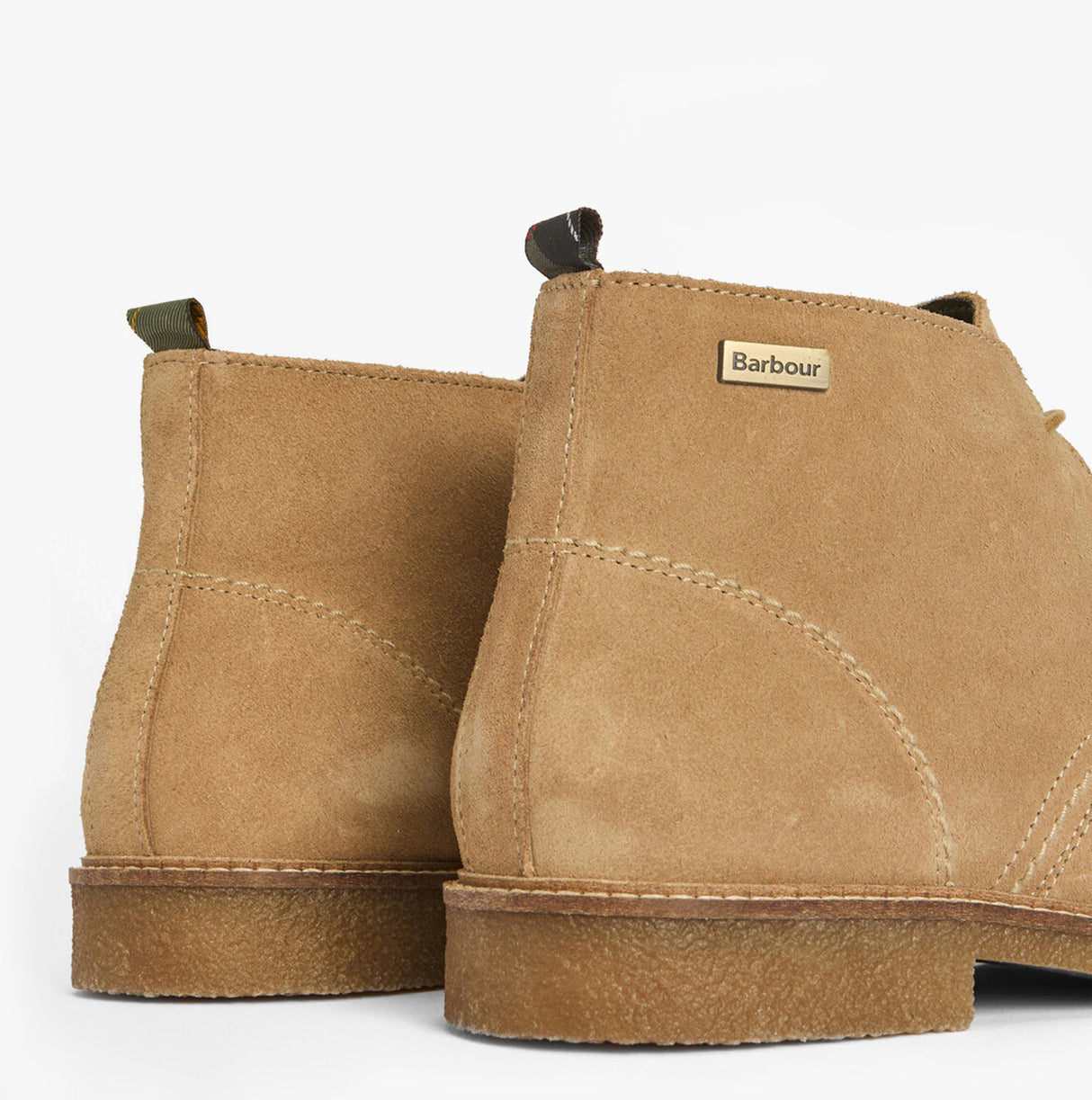 Barbour SONORAN Mens Desert Boots Taupe Suede