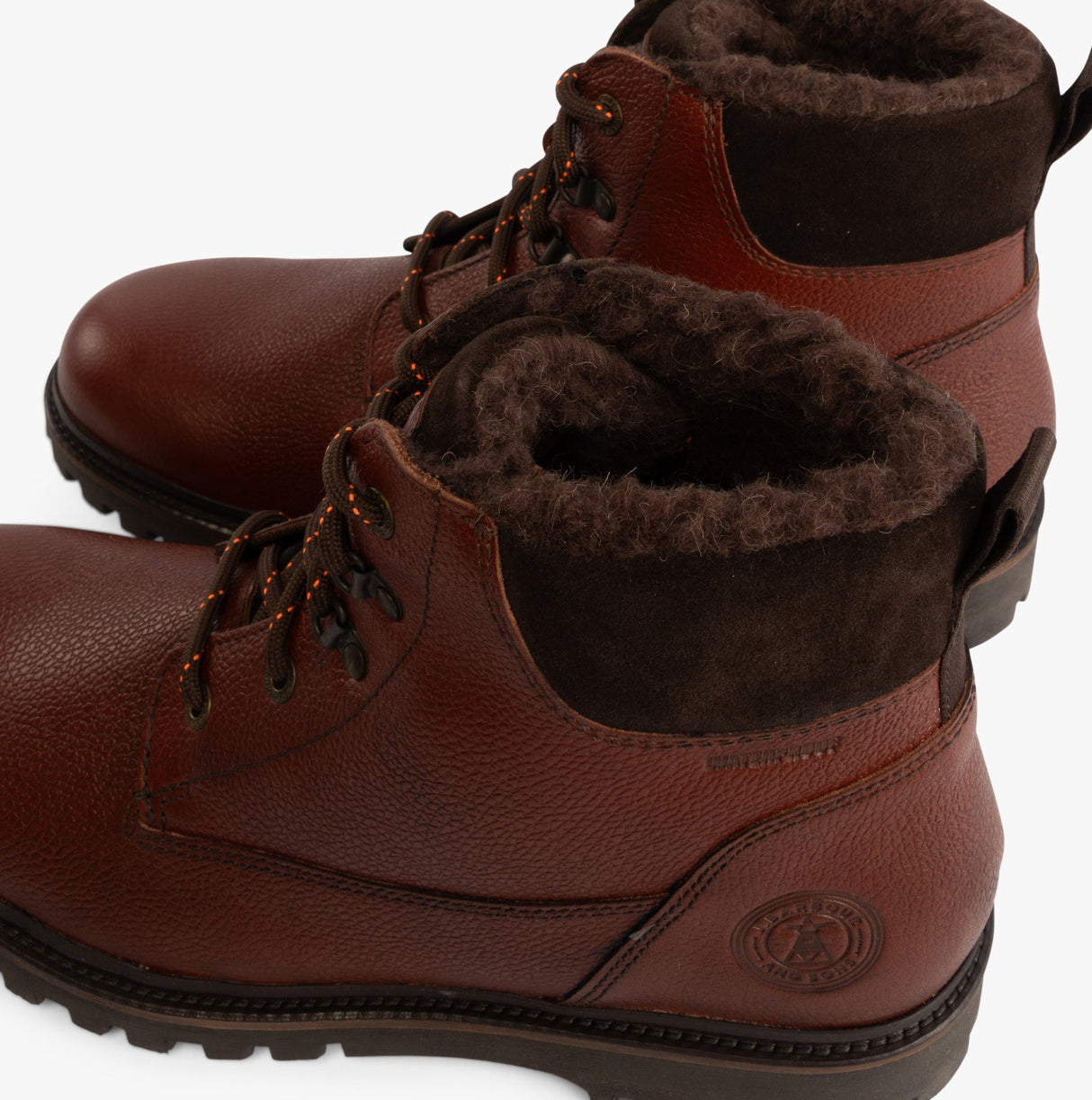 Barbour STORR Mens Derby Boots Conker