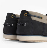 Barbour WAKE Mens Boat Shoes Navy/Putty