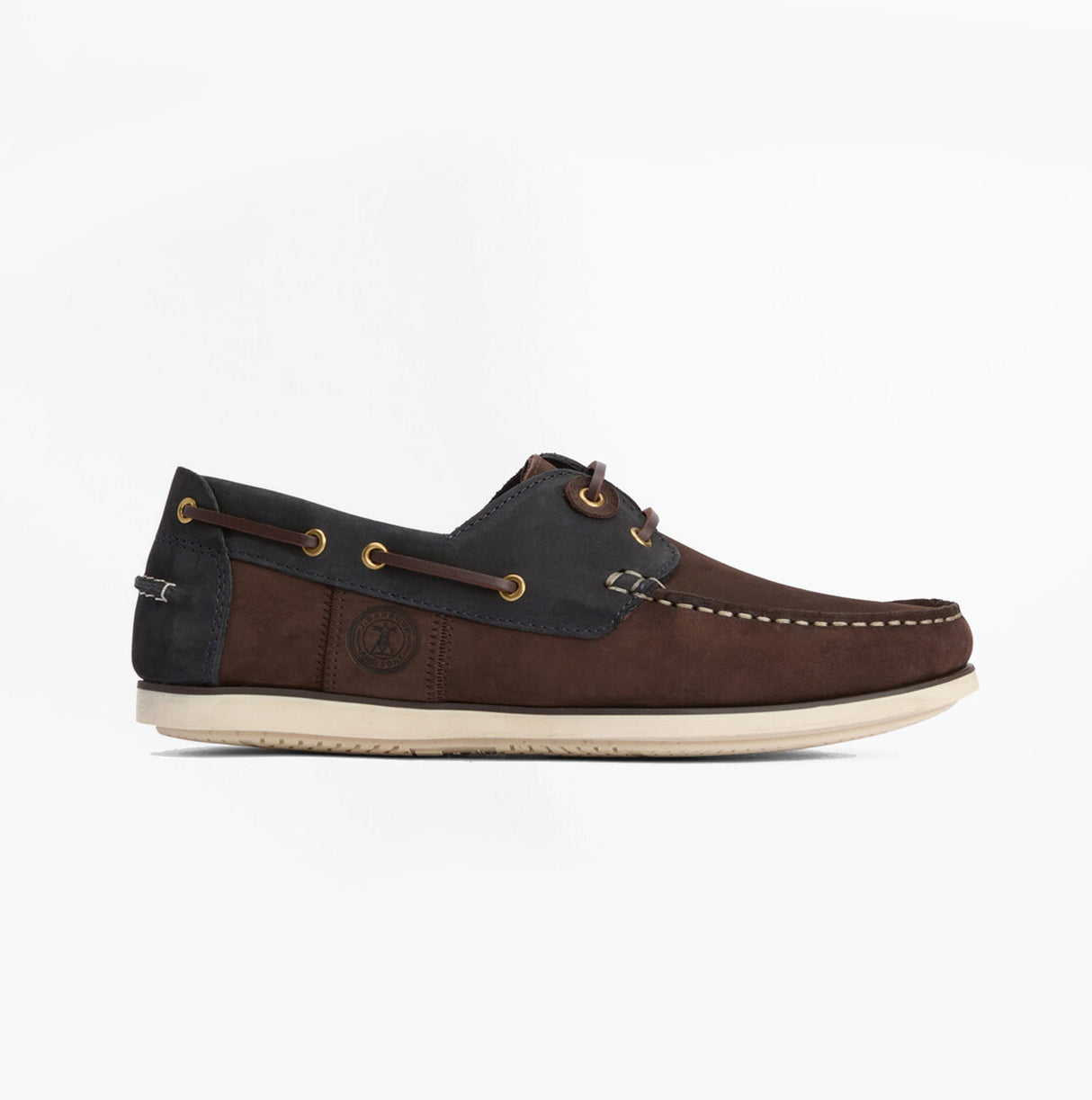 Barbour WAKE Mens Boat Shoes Brown/Navy