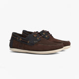 Barbour WAKE Mens Boat Shoes Brown/Navy
