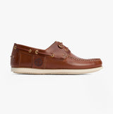 Barbour WAKE Mens Boat Shoes Cognac