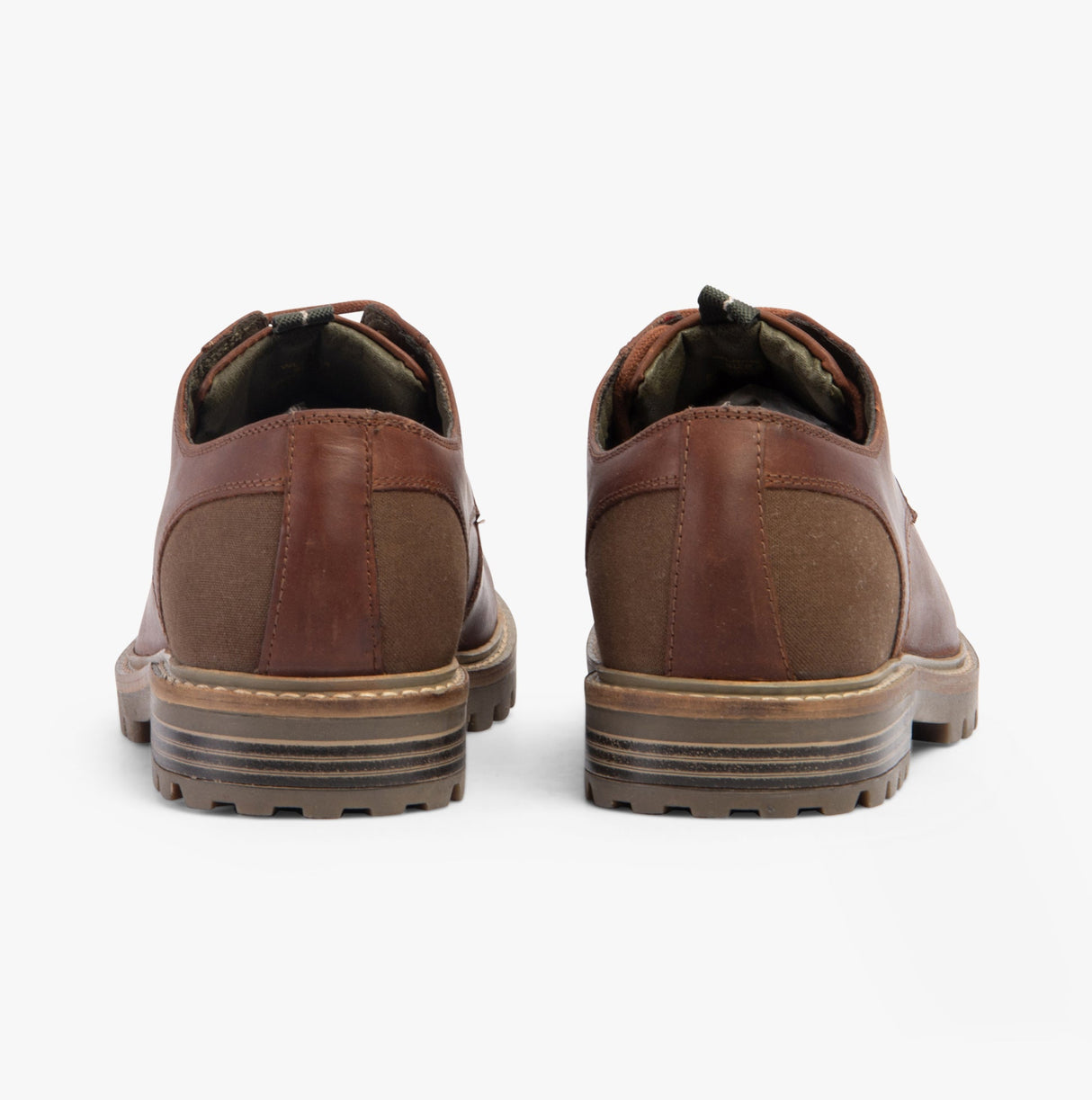 Barbour SANDSTONE Mens Derby Shoes Mahogany