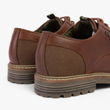 Barbour SANDSTONE Mens Derby Shoes Mahogany