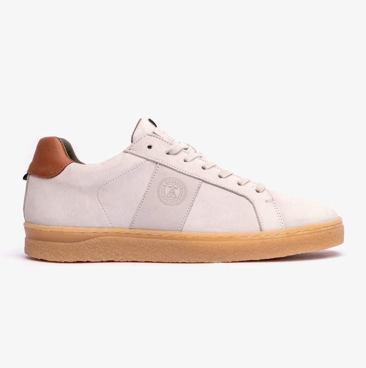 Barbour REFLECT Mens Casual Trainers Off White