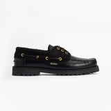 Barbour DECK Mens Boat Shoe Black
