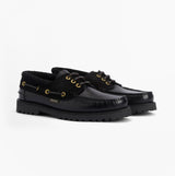 Barbour DECK Mens Boat Shoe Black