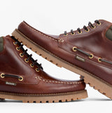 Barbour TILLER Mens Moccasin Boots Mahogany