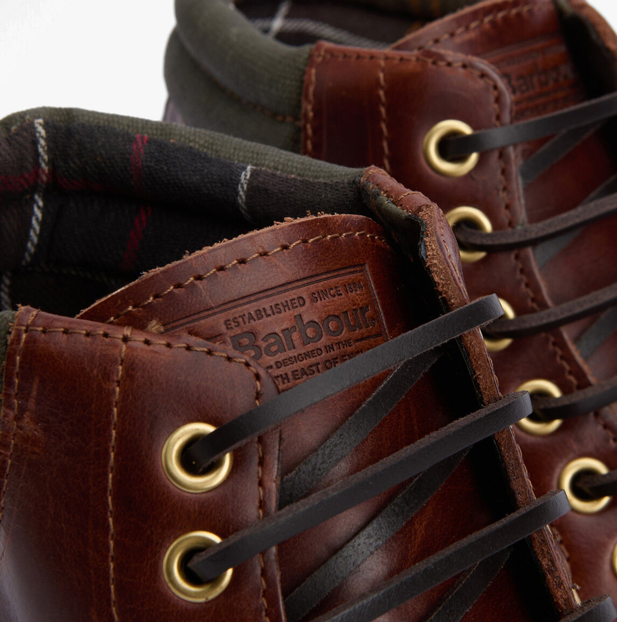 Barbour TILLER Mens Moccasin Boots Mahogany