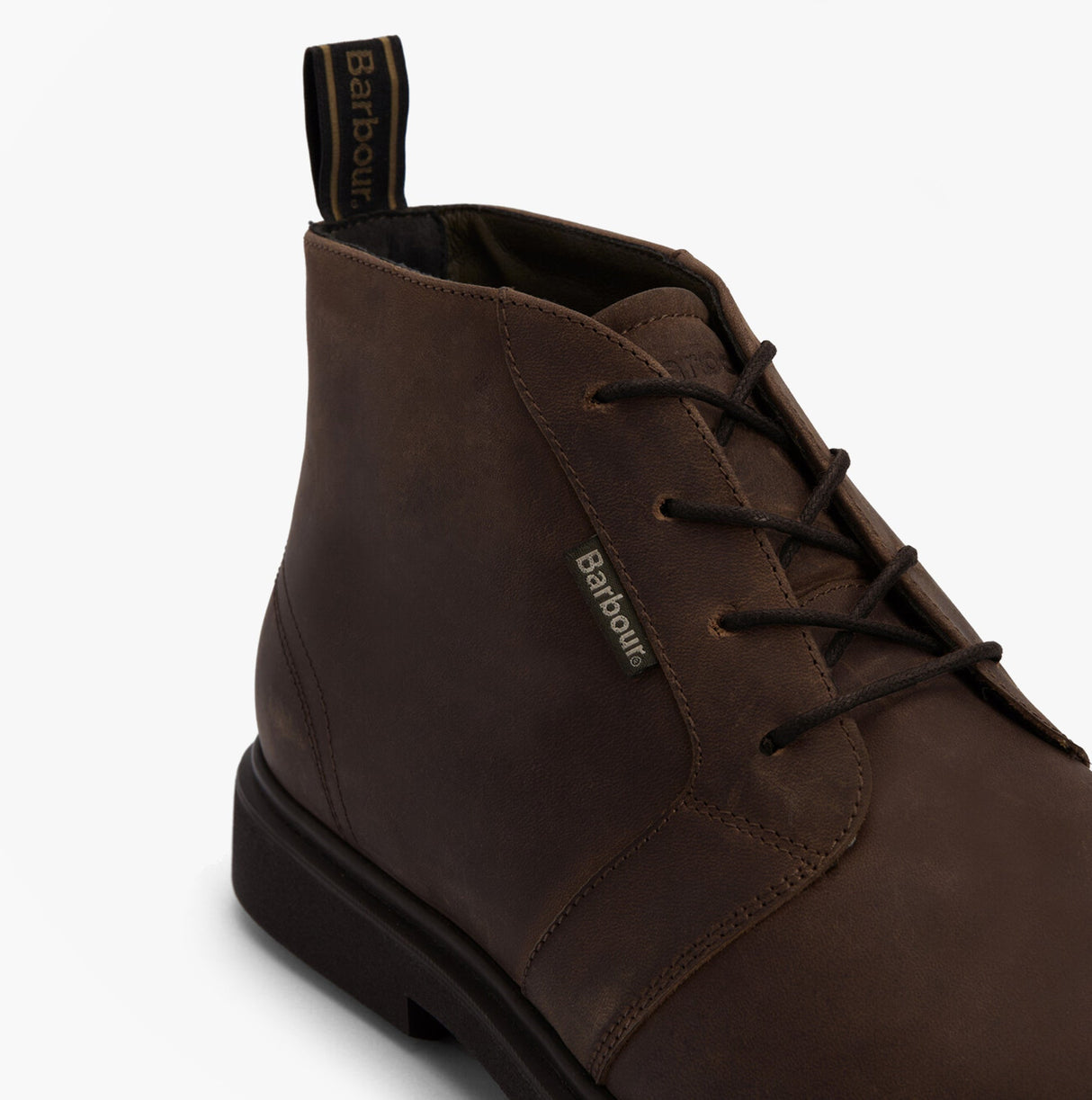 Barbour MEAYS Mens Chukka Boots Dark Brown