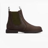 Barbour HALE Mens Chelsea Boots Dark Brown