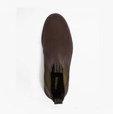 Barbour HALE Mens Chelsea Boots Dark Brown