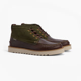 Barbour HADSTON Mens Chukka Boots Olive/Dark Brown