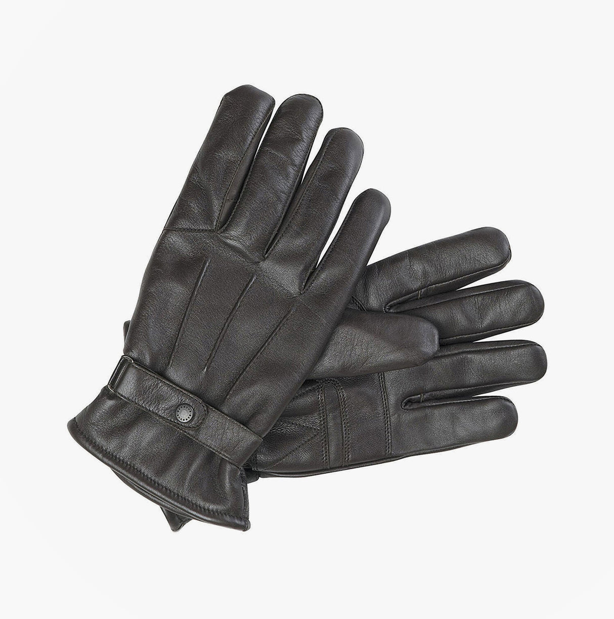Barbour BURNISHED LEATHER THINSULATE Mens Gloves Dark Brown