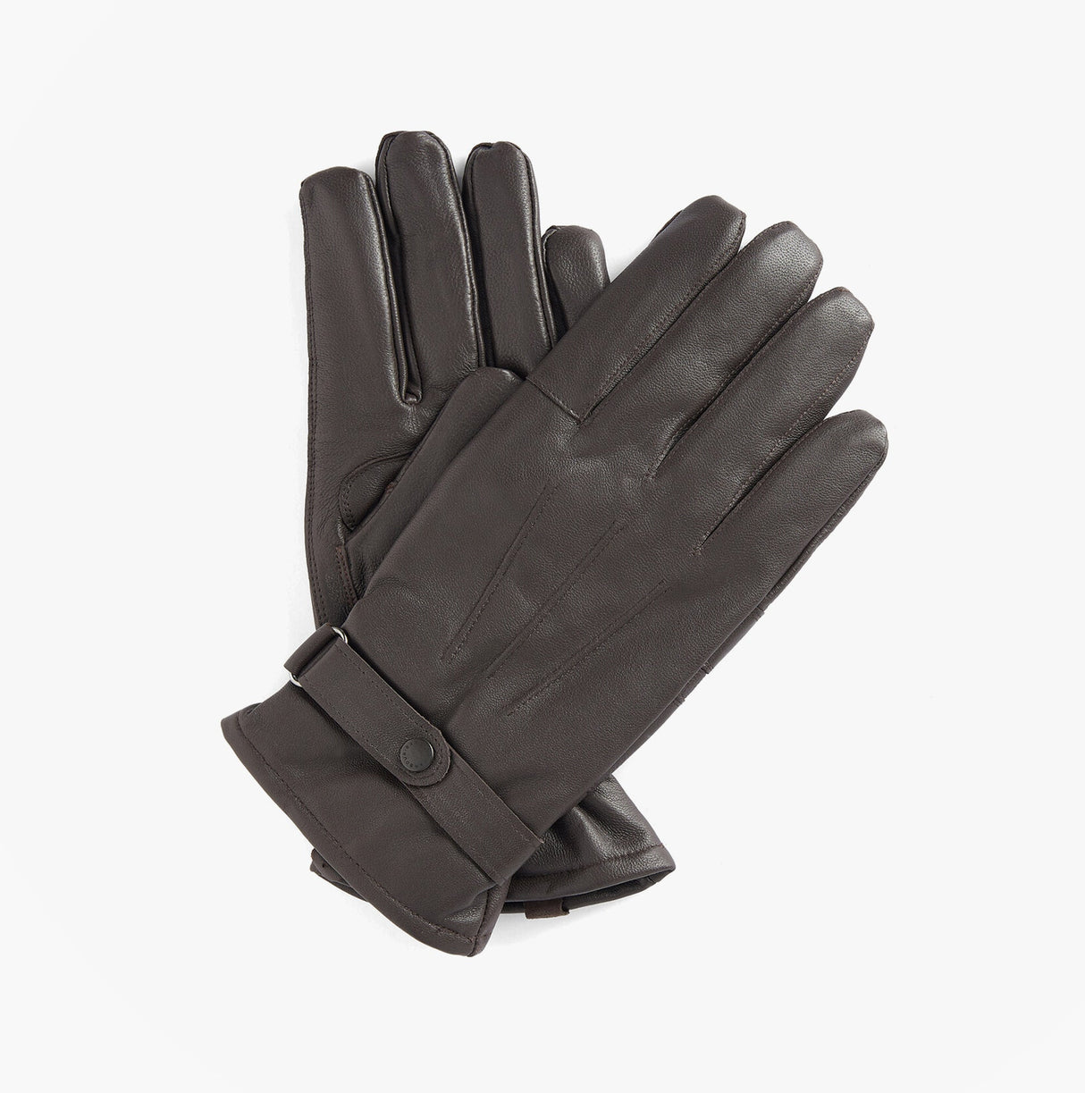 Barbour BURNISHED LEATHER THINSULATE Mens Gloves Dark Brown