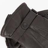 Barbour BURNISHED LEATHER THINSULATE Mens Gloves Dark Brown