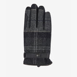 Barbour NEWBROUGH TARTAN GLOVES Mens Black/Grey