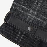 Barbour NEWBROUGH TARTAN GLOVES Mens Black/Grey