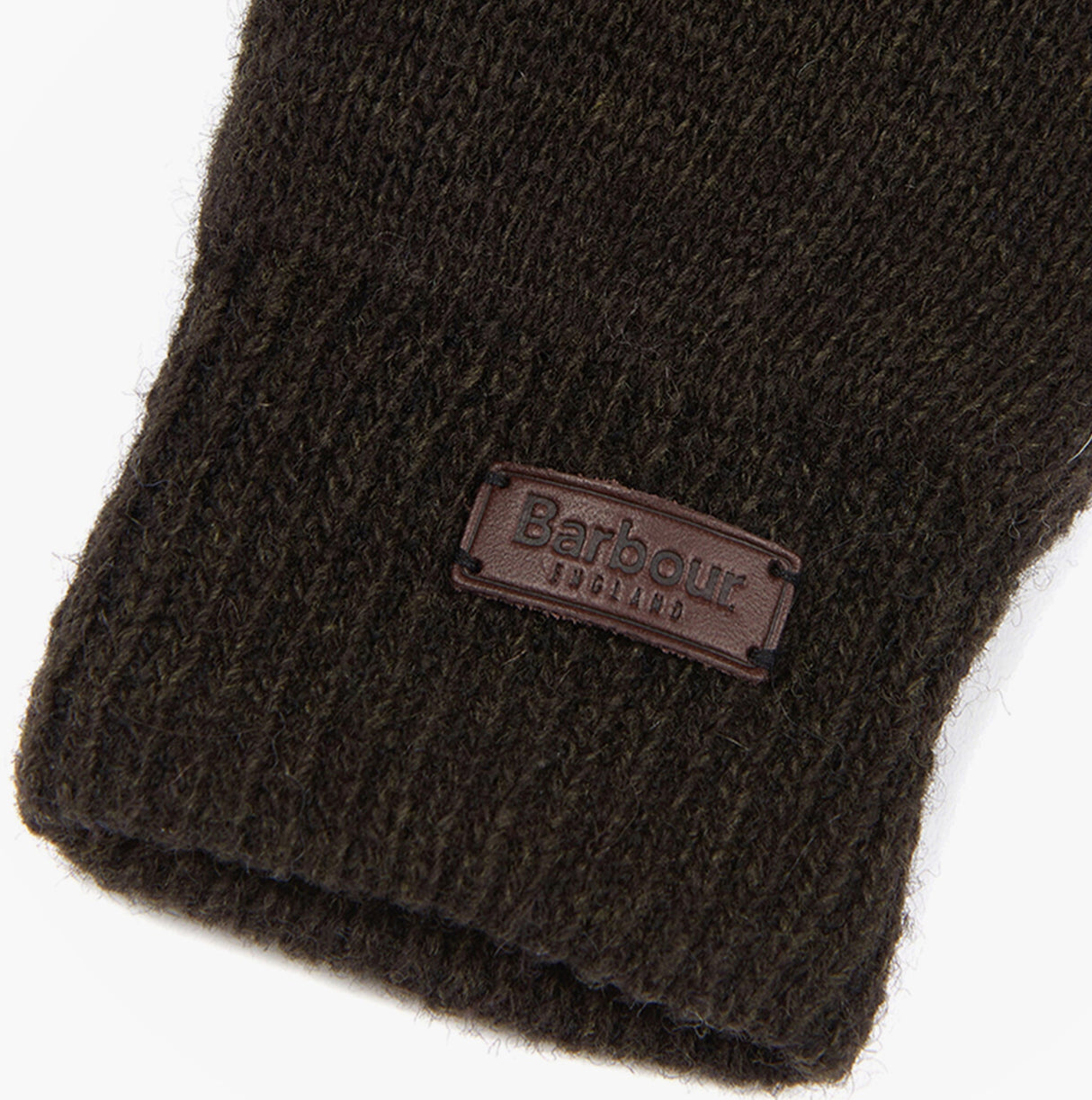 Barbour CARLTON Mens Wool Gloves Dark Green