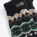 Barbour CASE FAIR ISLE GLOVES Mens Green Loch