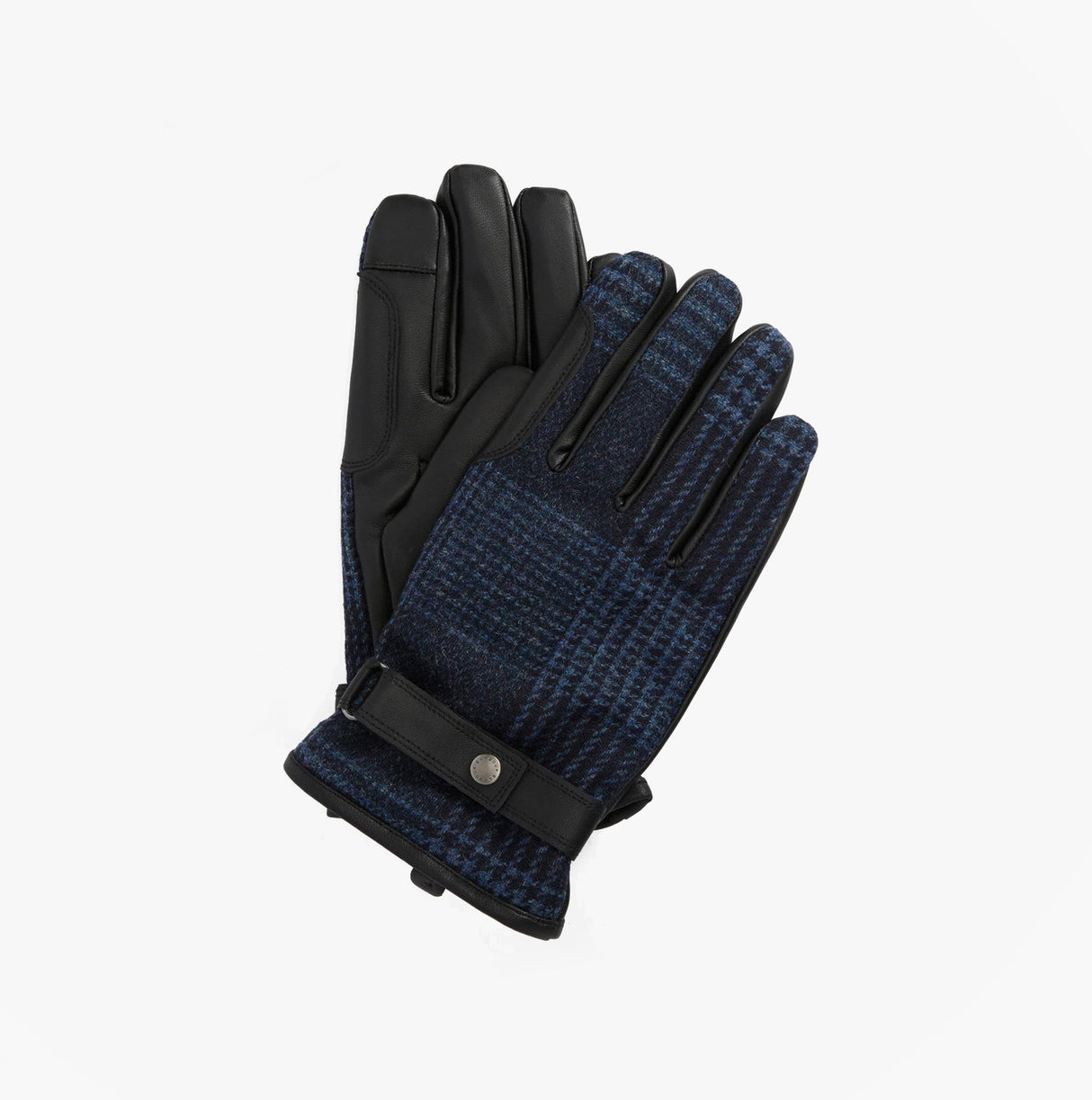 Barbour DEVERON TWEED WATERPROOF Mens Gloves Navy