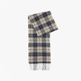 Barbour TARTAN SCARF AND GLOVE Mens Gift Set Grey Midnight