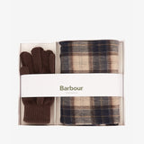 Barbour TARTAN SCARF & GLOVE Gift Set Mens Autumn Dress