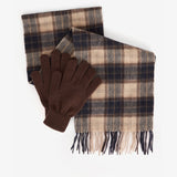 Barbour TARTAN SCARF & GLOVE Gift Set Mens Autumn Dress
