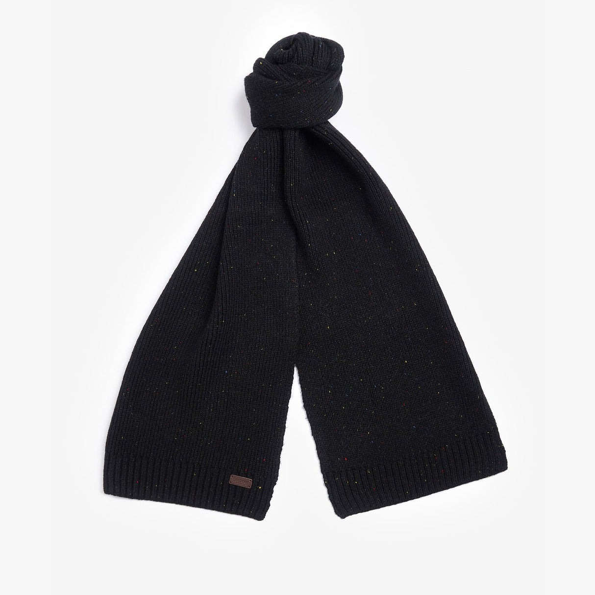 Barbour CARLTON FLECK BEANIE & SCARF Gift Set Mens Black