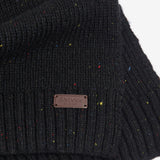 Barbour CARLTON FLECK BEANIE & SCARF Gift Set Mens Black