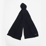 Barbour CARLTON FLECK BEANIE & SCARF Gift Set Mens Navy