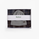 Barbour SWINTON BEANIE & GALINGALE SCARF Mens Gift Set Midnight Oak
