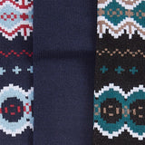 Barbour FAIR ISLE SOCK Mens Gift Box Blue Granite/Green Loch