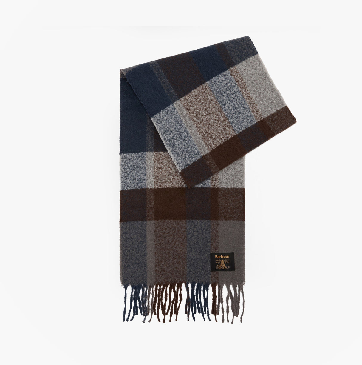 Barbour WESTERDALE BEANIE & SCARF Mens Gift Set Midnight Oak