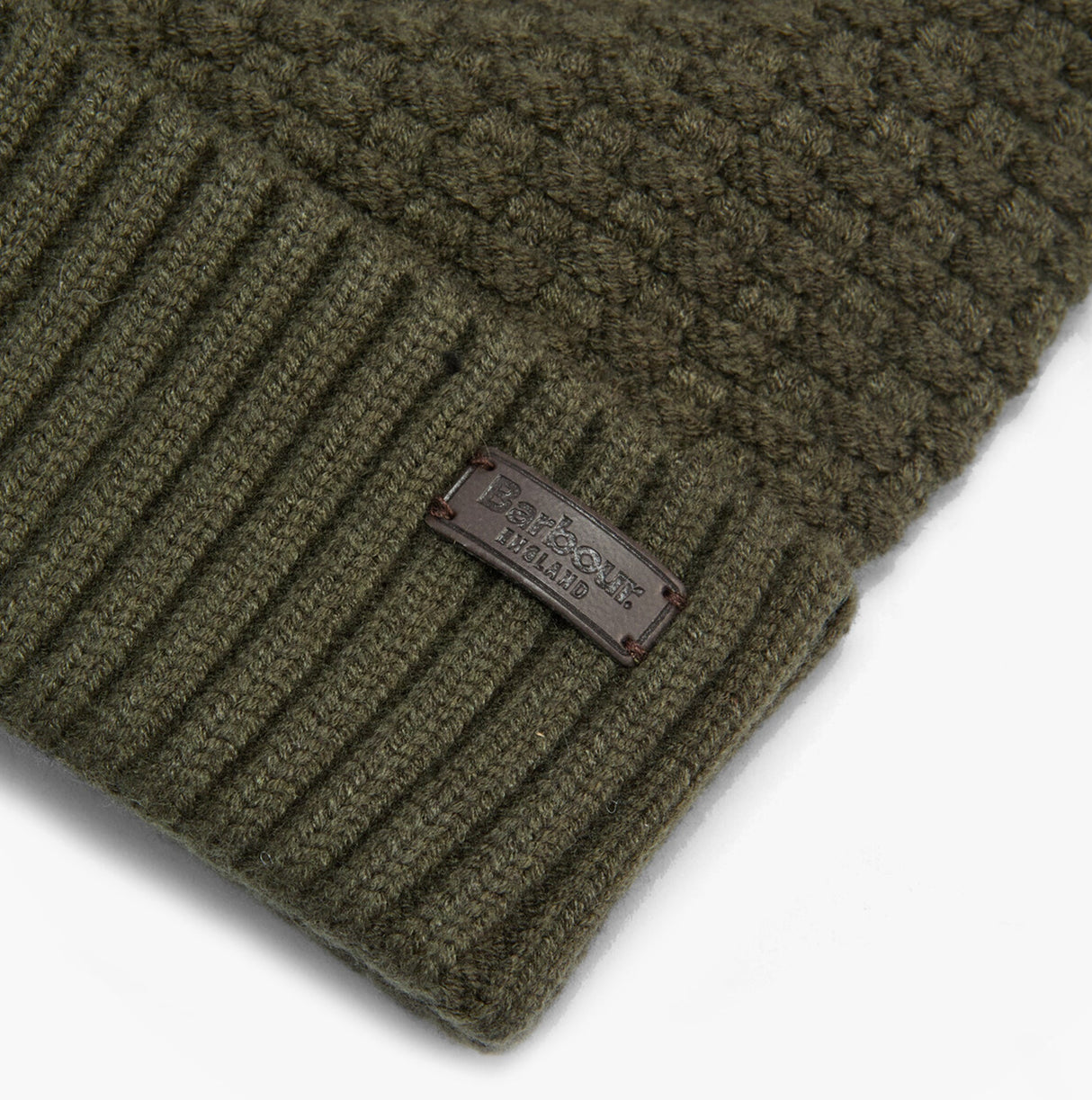 Barbour RAMSIDE BEANIE AND SCARF Mens Gift Set Dark Olive