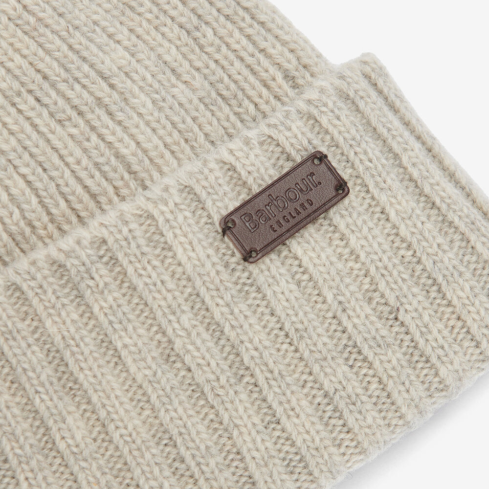 Barbour CARLTON Mens Beanie Light Grey