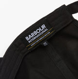Barbour NORTON Drill Cap Mens Snapback Caps Black/Shadow