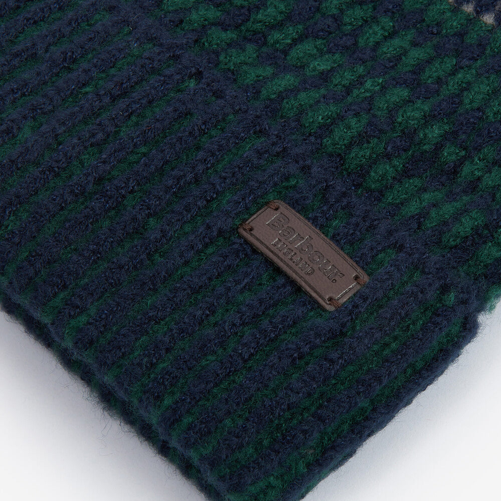 Barbour HARRAY Mens Beanie Green Loch