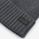 Barbour CHESTER Mens Beanie Charcoal Grey