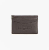 Barbour AMBLE LEATHER Mens Card Holder Dark Brown
