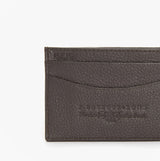 Barbour AMBLE LEATHER Mens Card Holder Dark Brown
